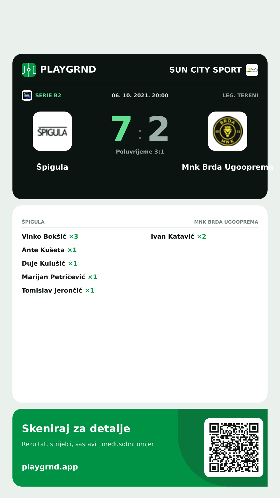 Story slika: Špigula 7:2 Mnk Brda Ugooprema