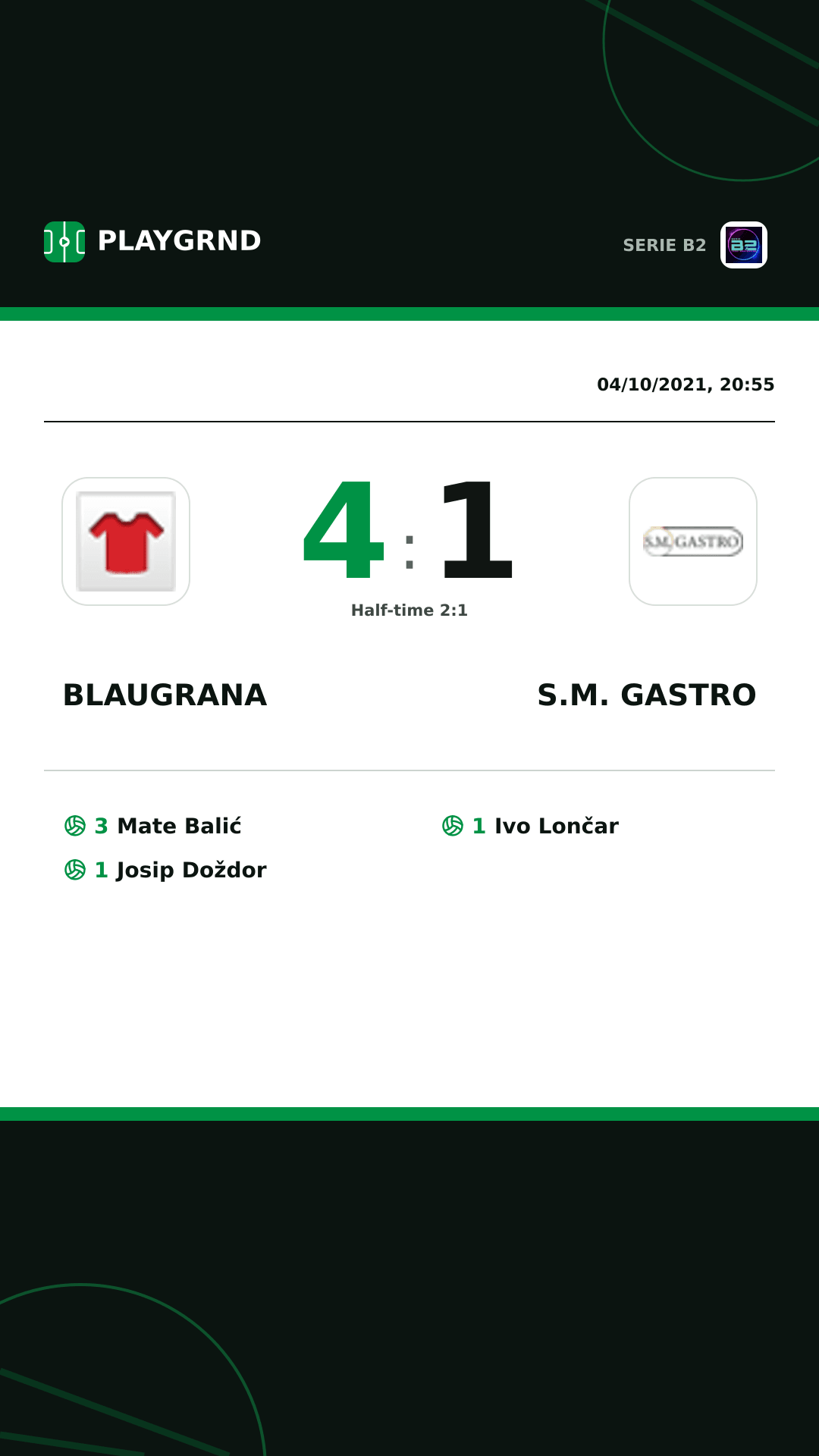 Instagram artwork: Blaugrana 4:1 S.M. Gastro