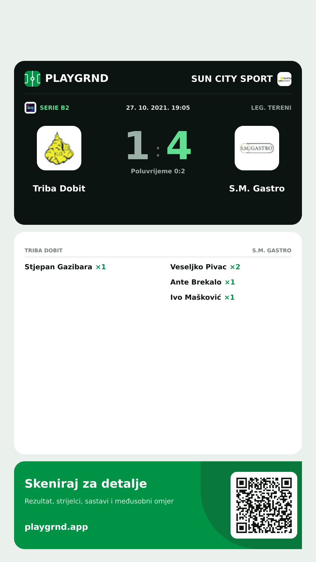 Story slika: Triba Dobit 1:4 S.M. Gastro