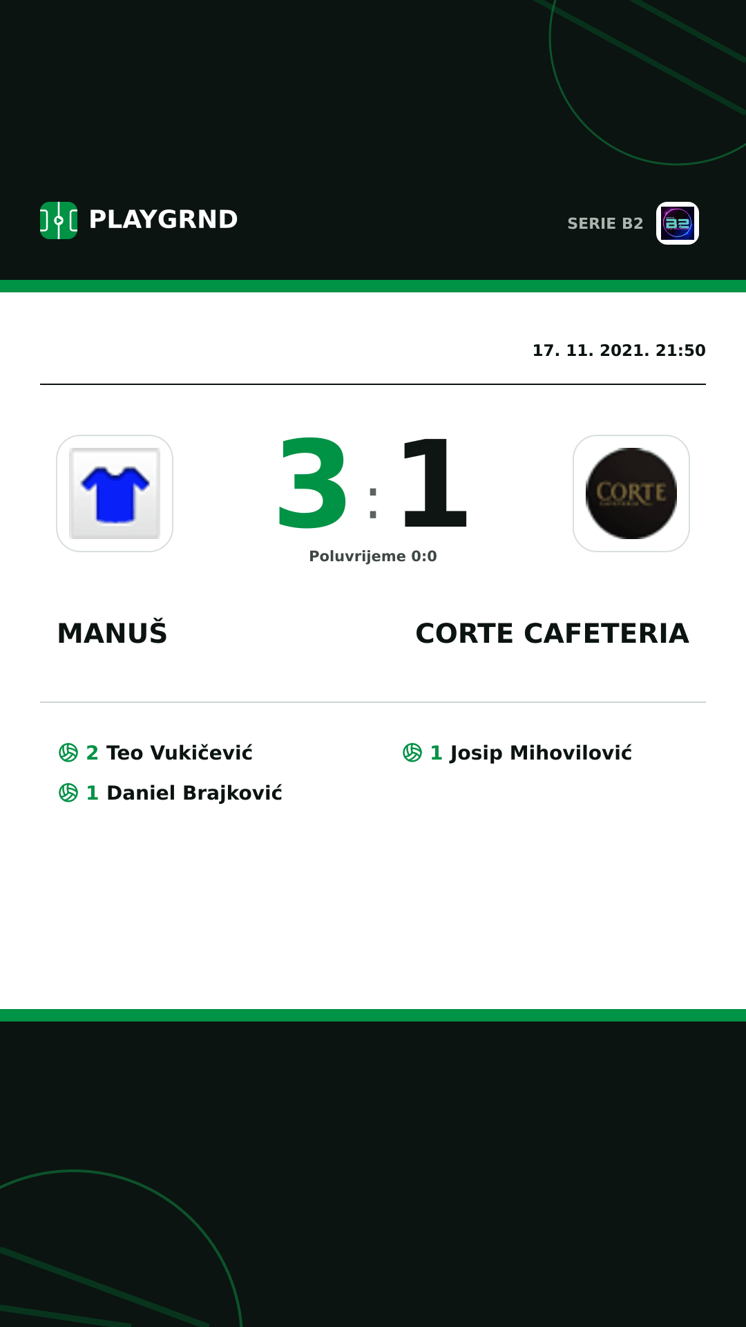 Instagram slika: Manuš 3:1 Corte Cafeteria