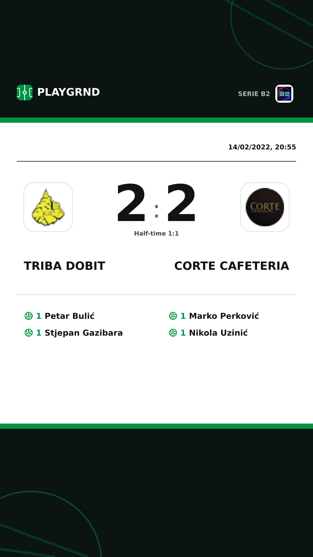 Instagram artwork: Triba Dobit 2:2 Corte Cafeteria