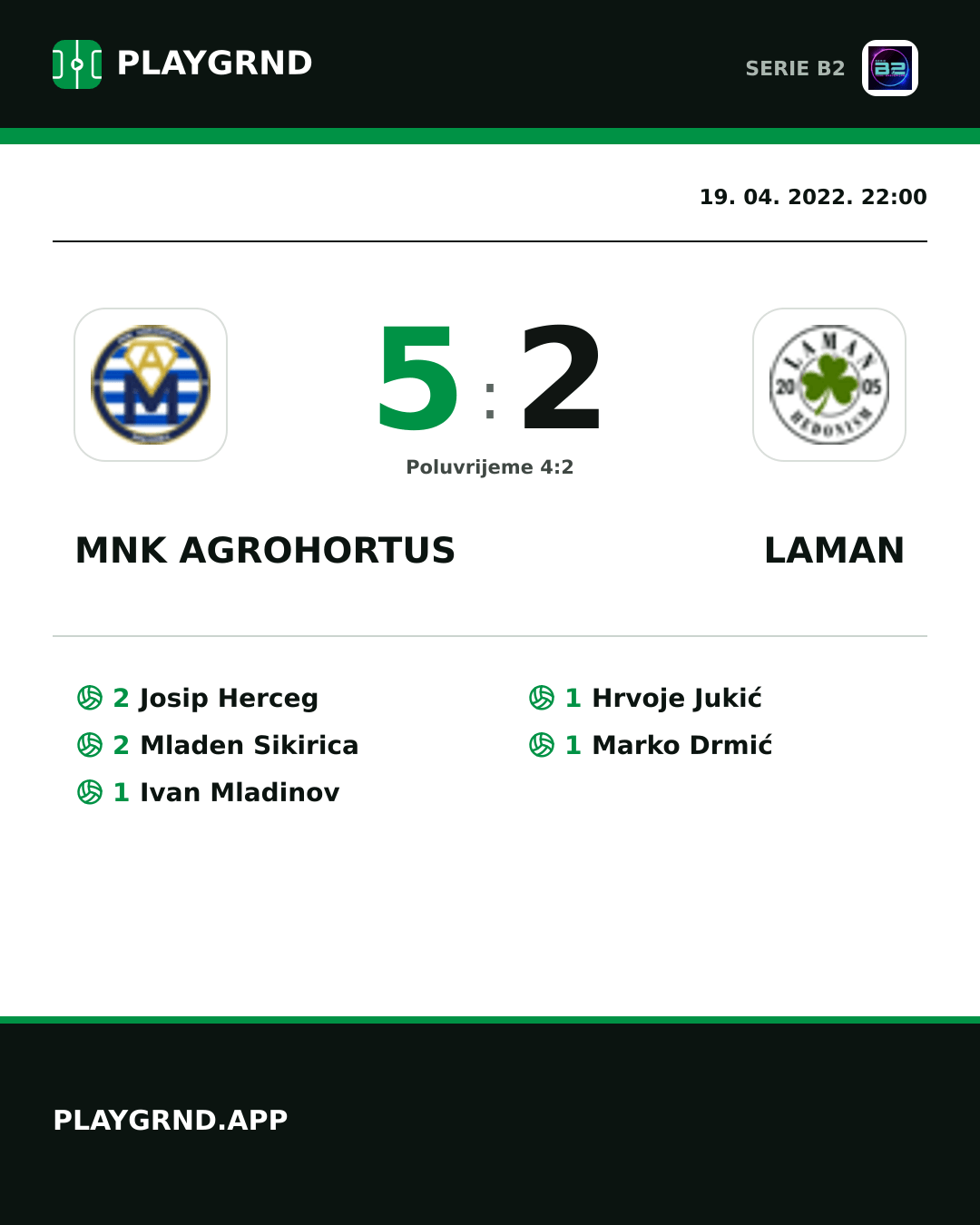 Instagram slika: Mnk Agrohortus 5:2 Laman