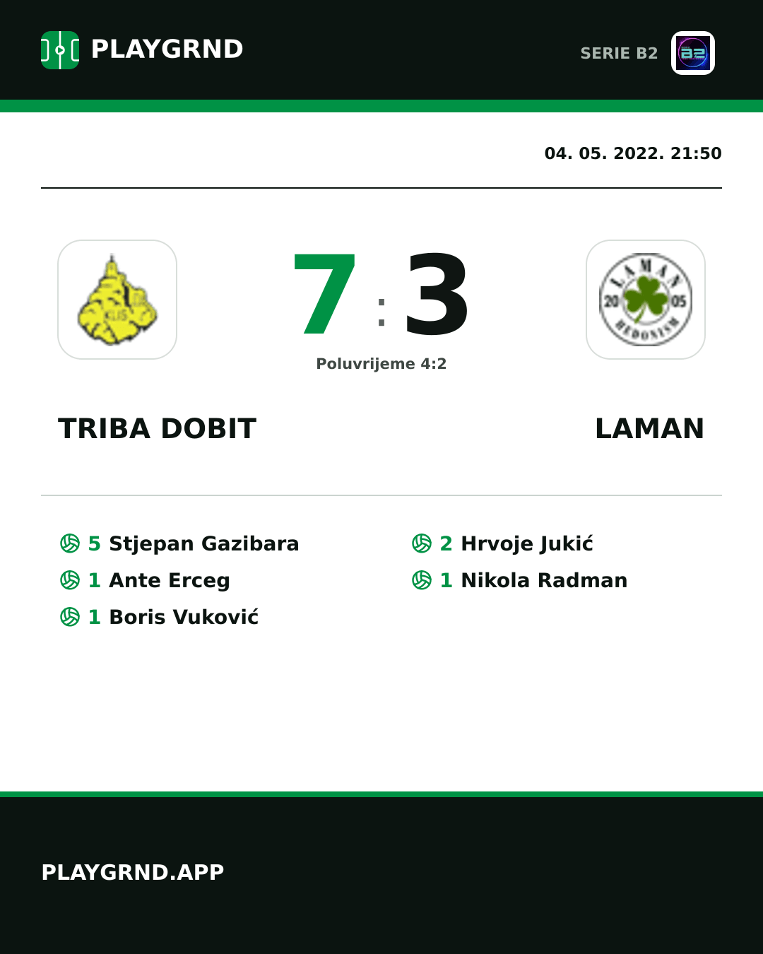 Instagram slika: Triba Dobit 7:3 Laman