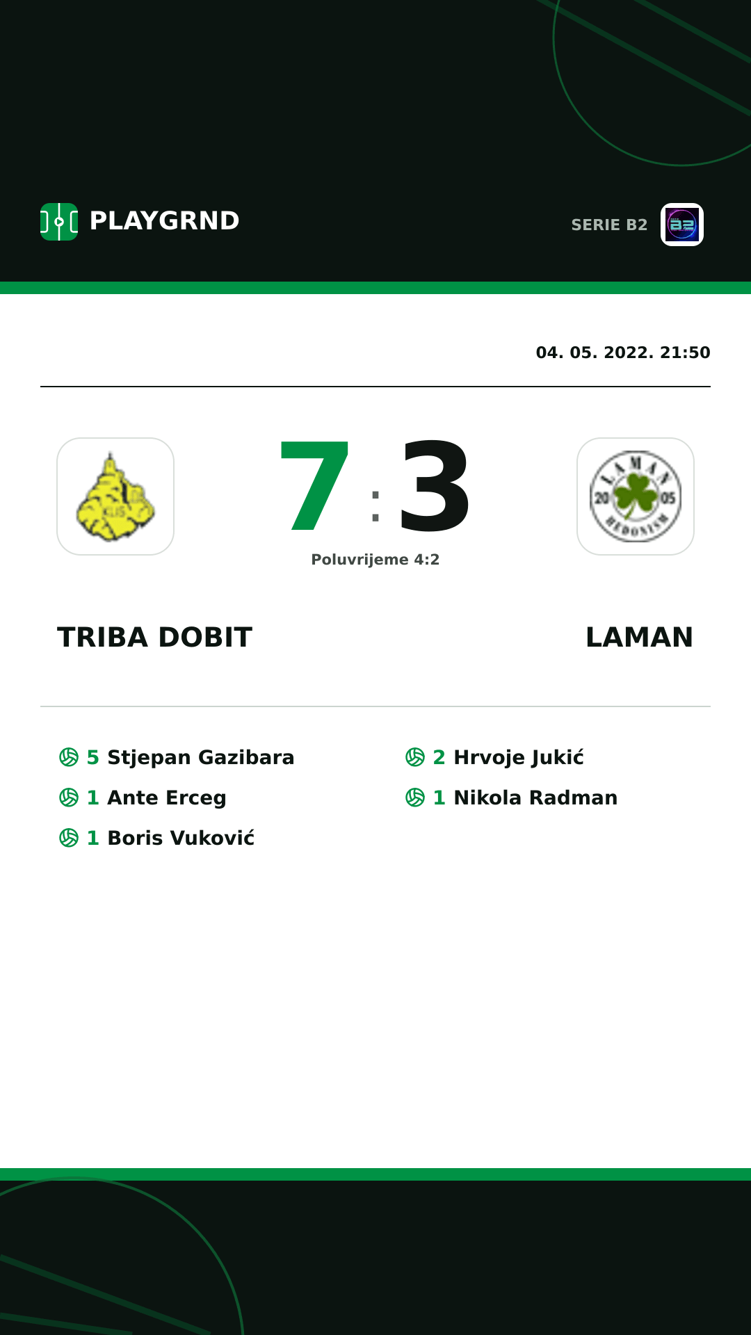 Instagram slika: Triba Dobit 7:3 Laman