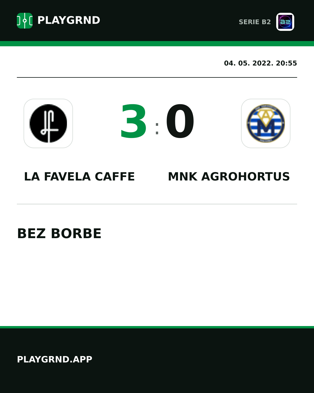 Instagram slika: LA Favela Caffe 3:0 Mnk Agrohortus