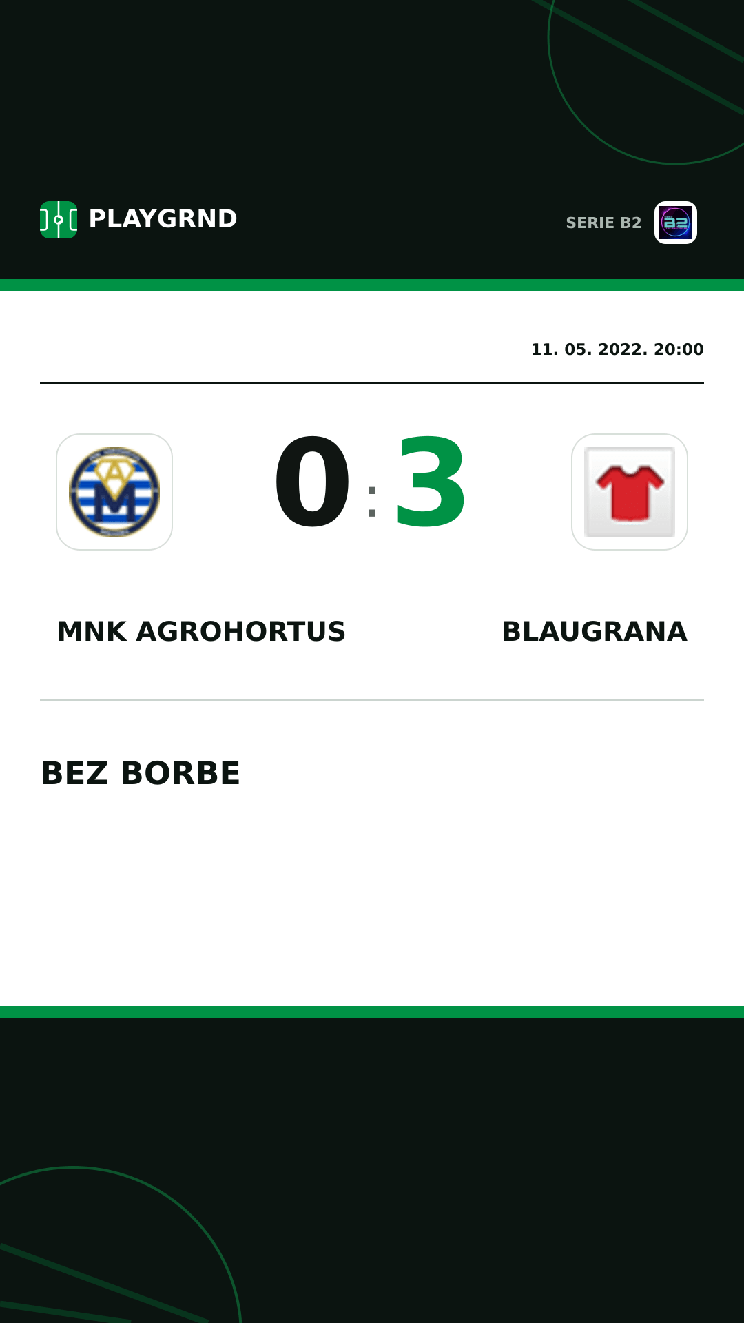 Instagram slika: Mnk Agrohortus 0:3 Blaugrana