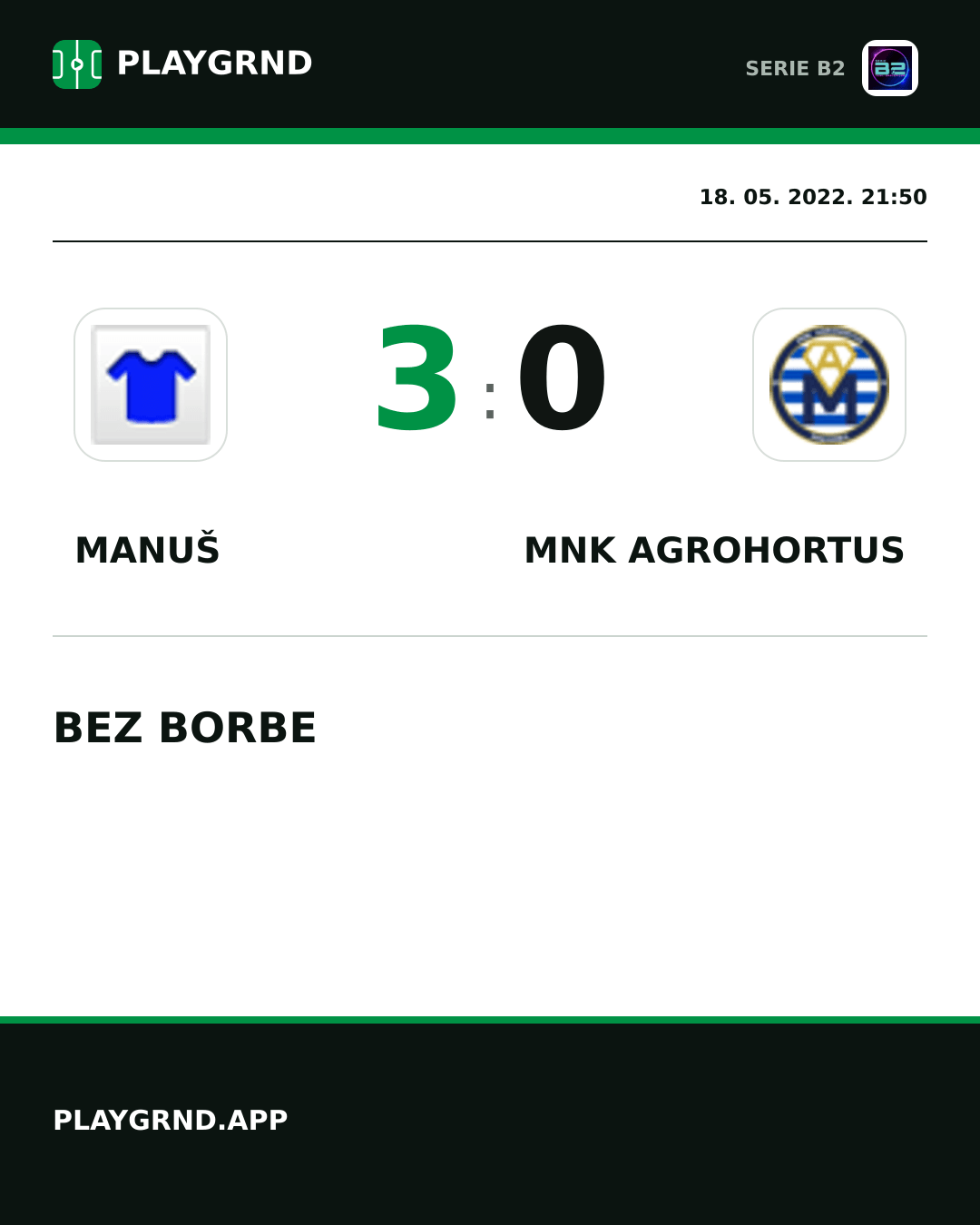 Instagram slika: Manuš 3:0 Mnk Agrohortus