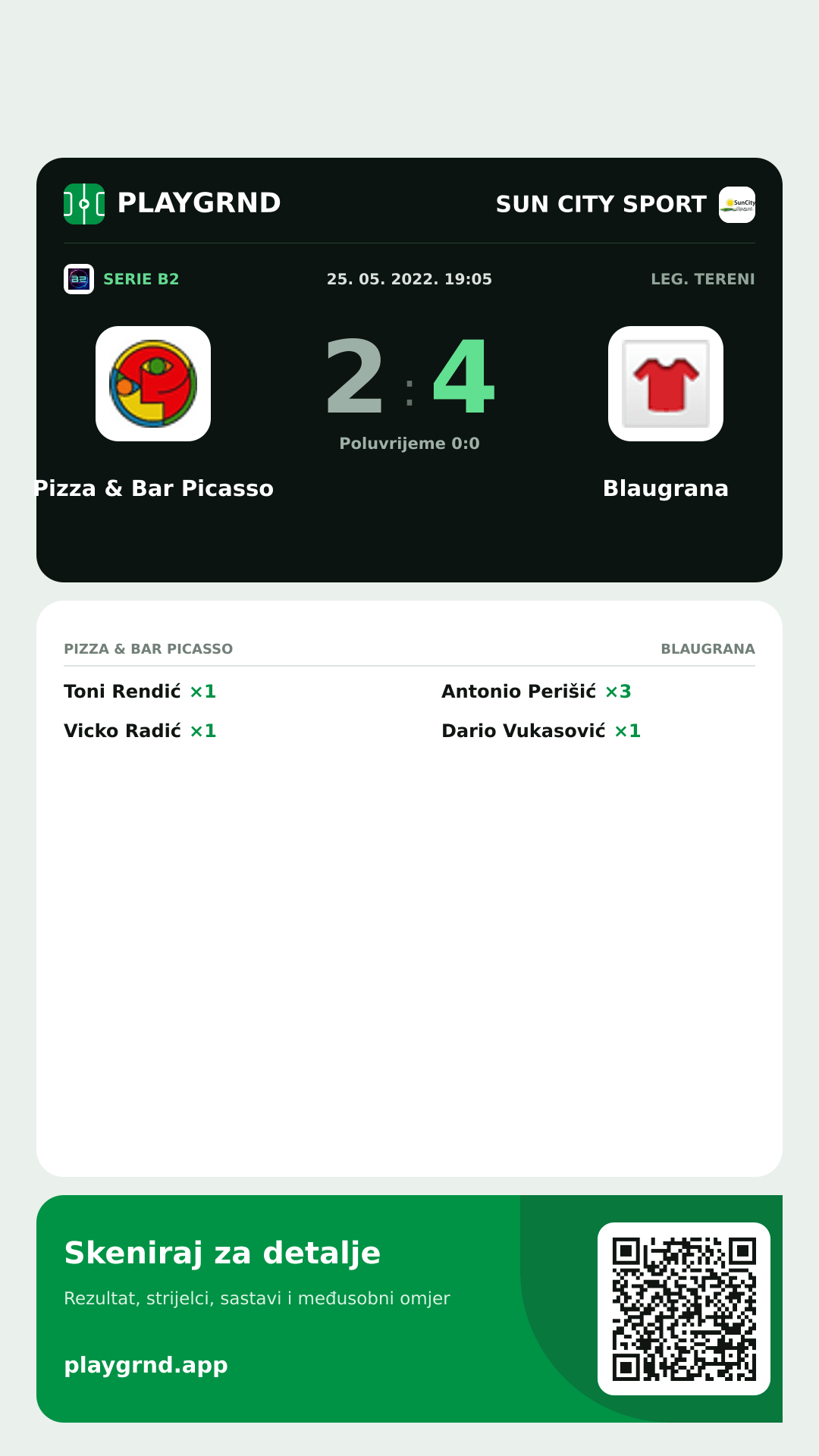 Story slika: Pizza & Bar Picasso 2:4 Blaugrana