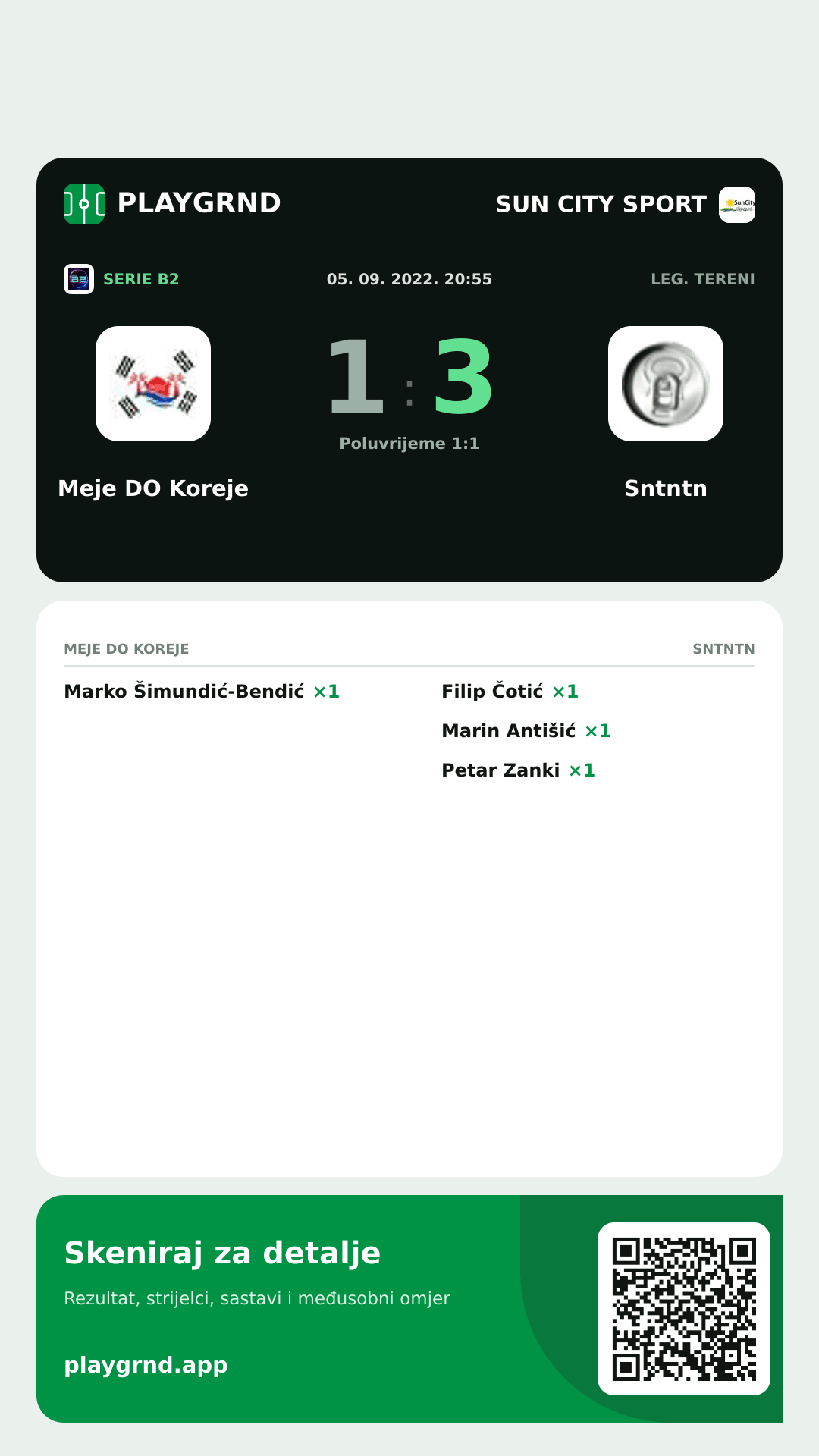 Story slika: Meje DO Koreje 1:3 Sntntn
