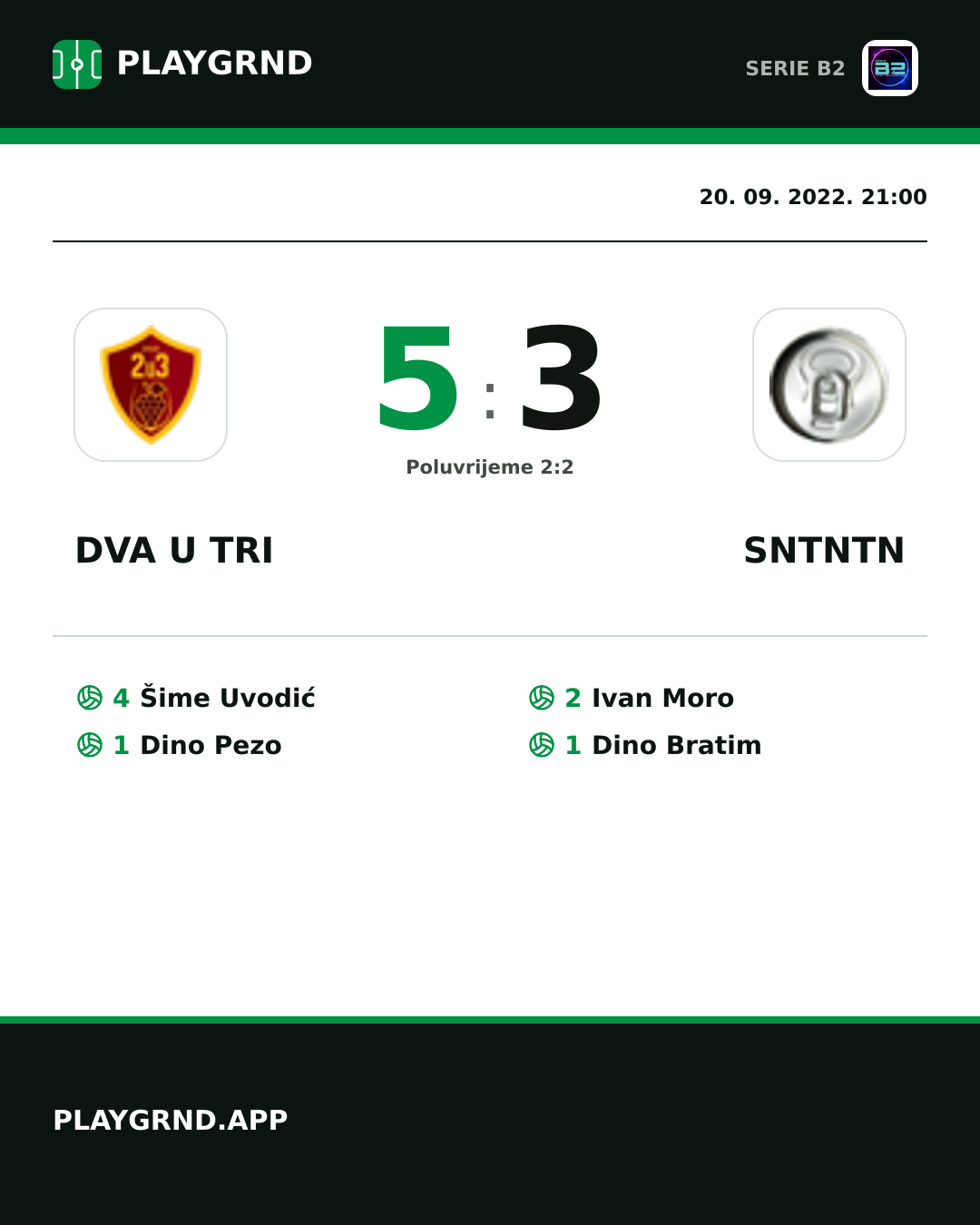 Instagram slika: Dva U Tri 5:3 Sntntn