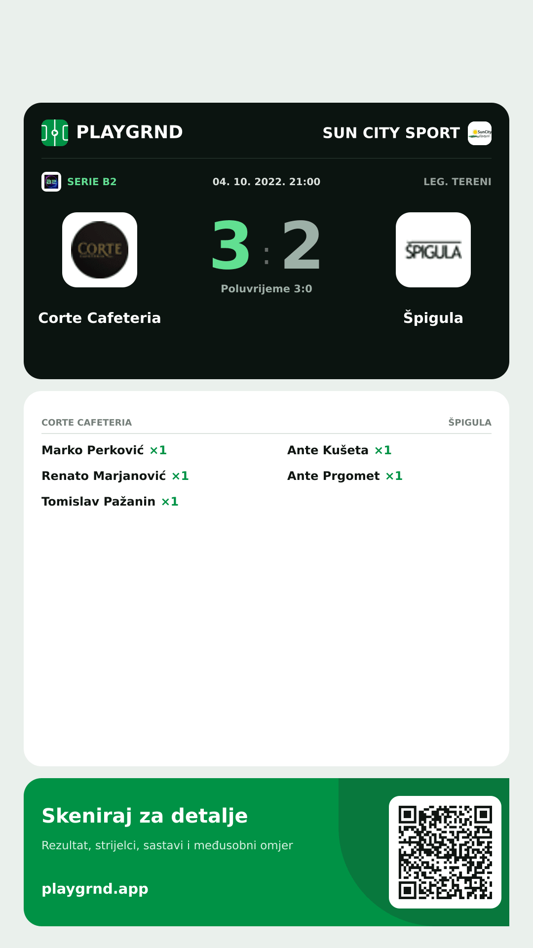 Story slika: Corte Cafeteria 3:2 Špigula