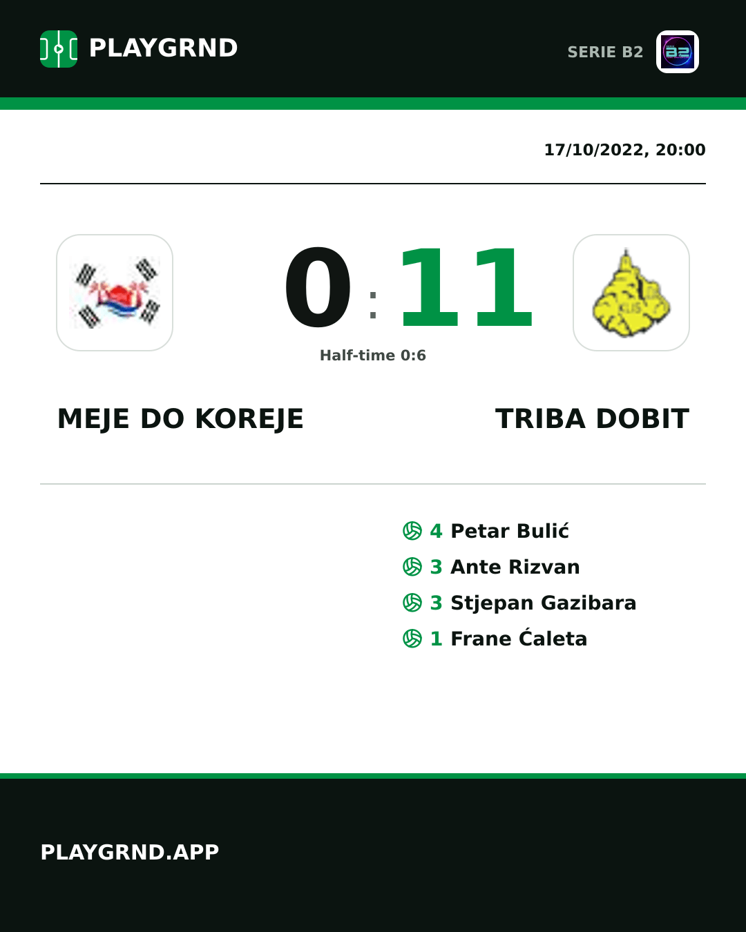 Instagram artwork: Meje DO Koreje 0:11 Triba Dobit