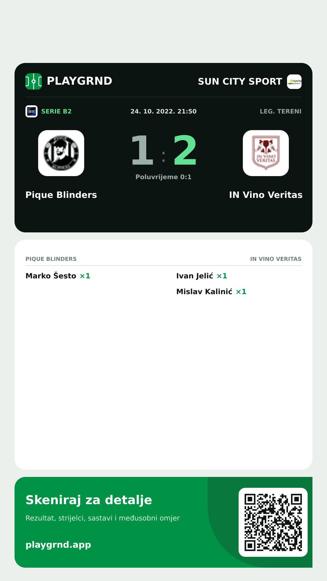 Story slika: Pique Blinders 1:2 IN Vino Veritas