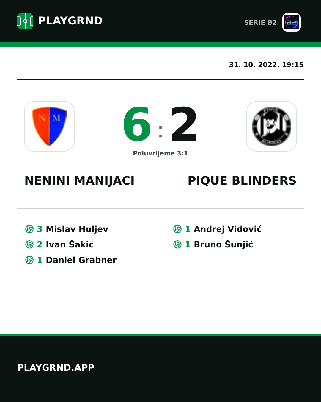 Instagram slika: Nenini Manijaci 6:2 Pique Blinders
