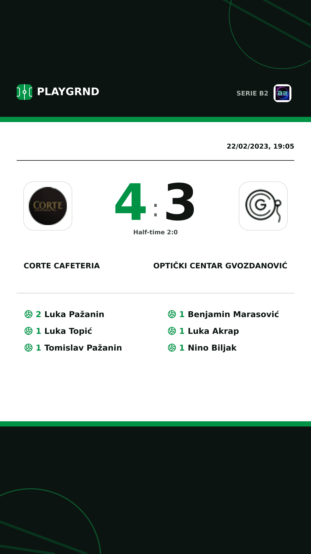 Instagram artwork: Corte Cafeteria 4:3 Optički Centar Gvozdanović