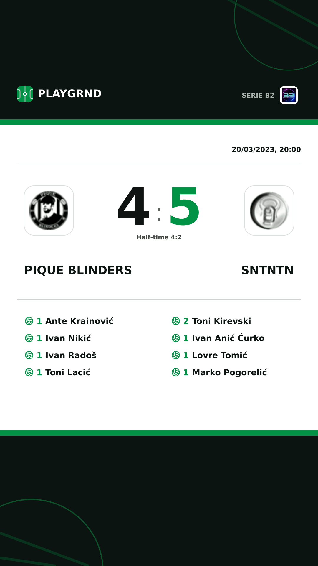 Instagram artwork: Pique Blinders 4:5 Sntntn