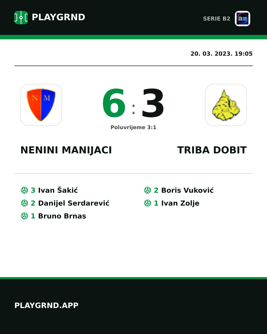 Instagram slika: Nenini Manijaci 6:3 Triba Dobit