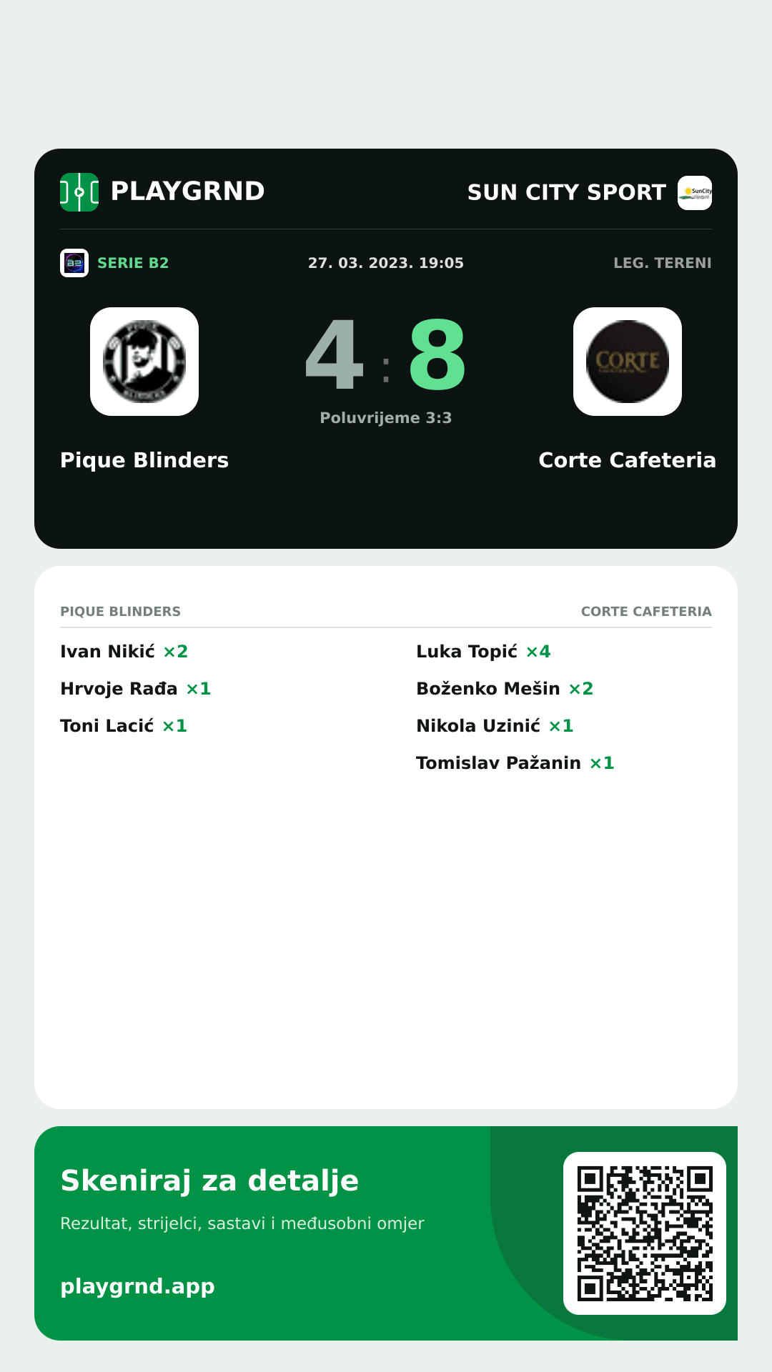 Story slika: Pique Blinders 4:8 Corte Cafeteria