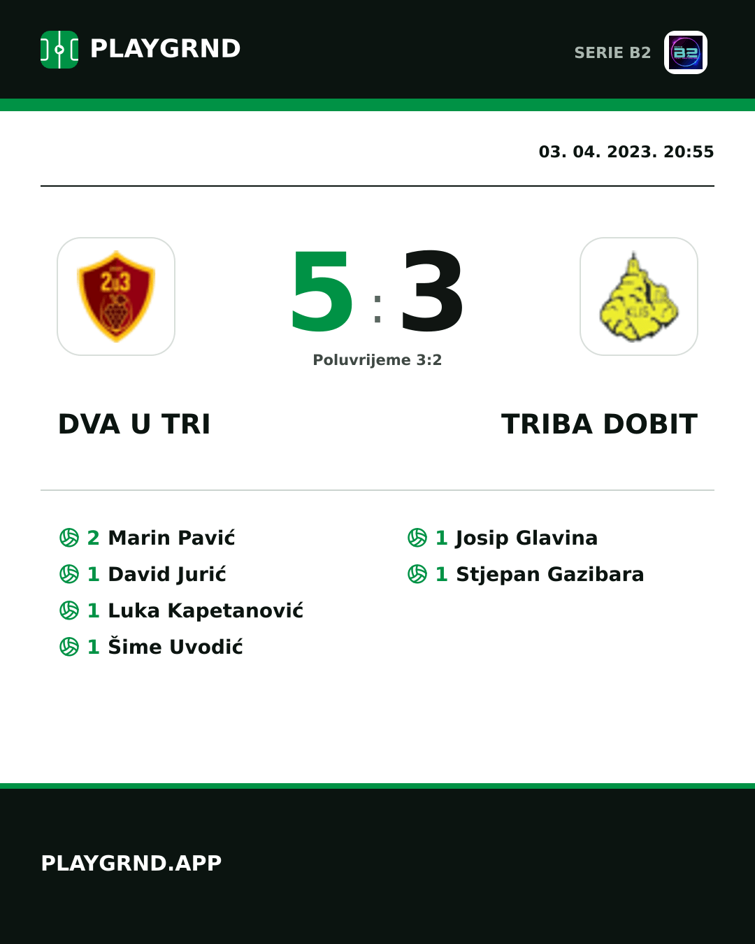 Instagram slika: Dva U Tri 5:3 Triba Dobit
