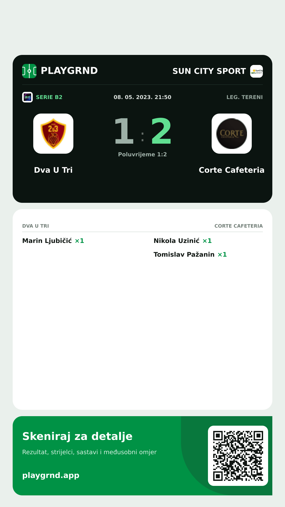 Story slika: Dva U Tri 1:2 Corte Cafeteria