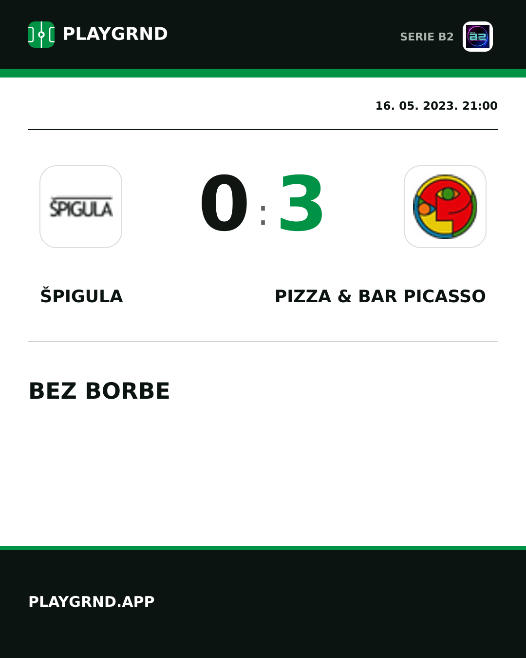 Instagram slika: Špigula 0:3 Pizza & Bar Picasso