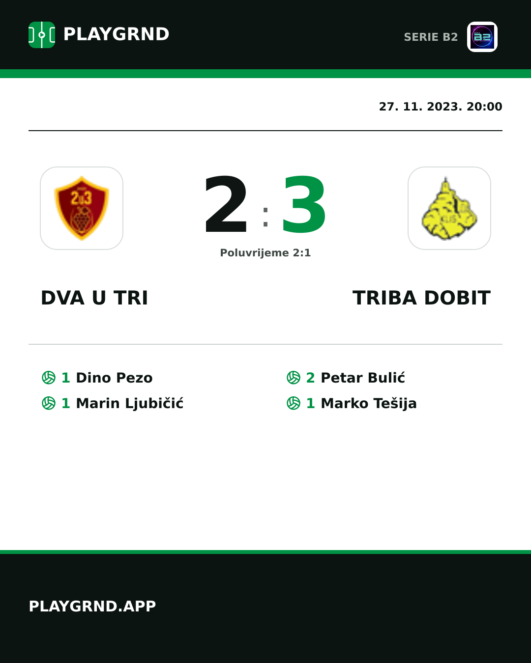 Instagram slika: Dva U Tri 2:3 Triba Dobit