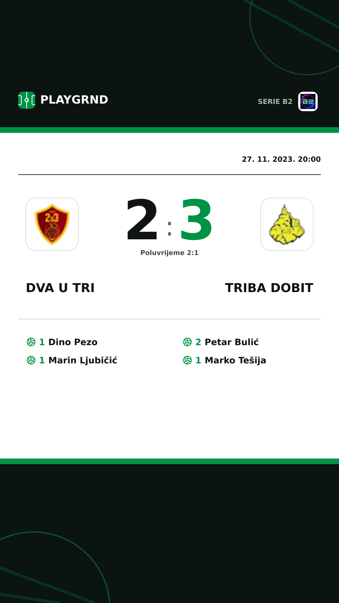 Instagram slika: Dva U Tri 2:3 Triba Dobit