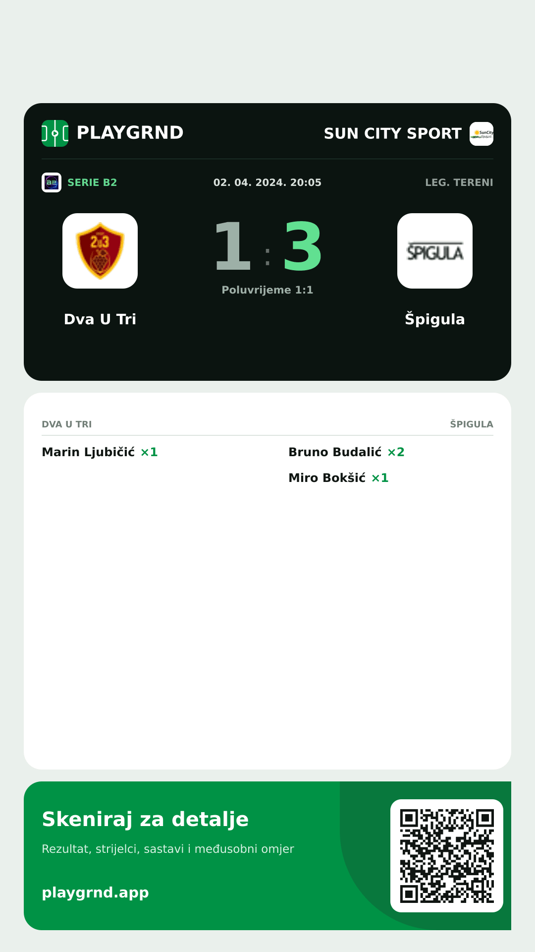 Story slika: Dva U Tri 1:3 Špigula