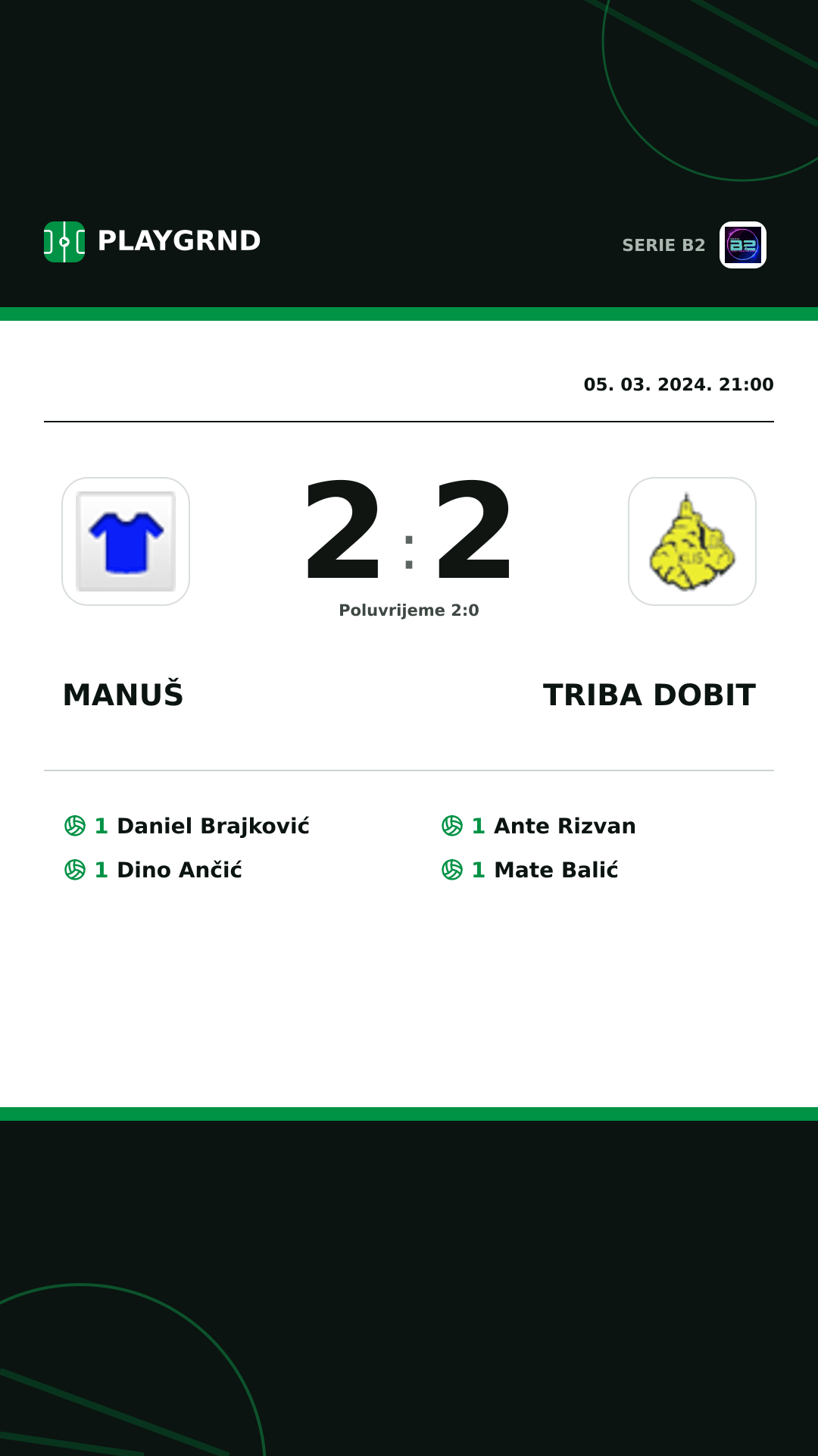 Instagram slika: Manuš 2:2 Triba Dobit