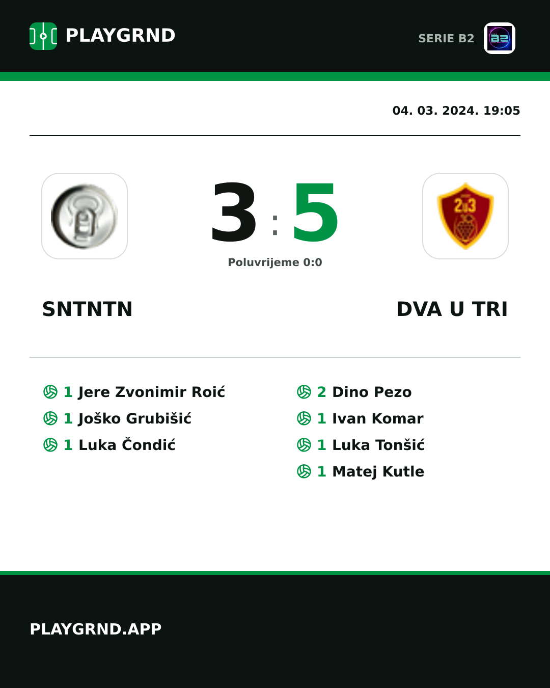 Instagram slika: Sntntn 3:5 Dva U Tri