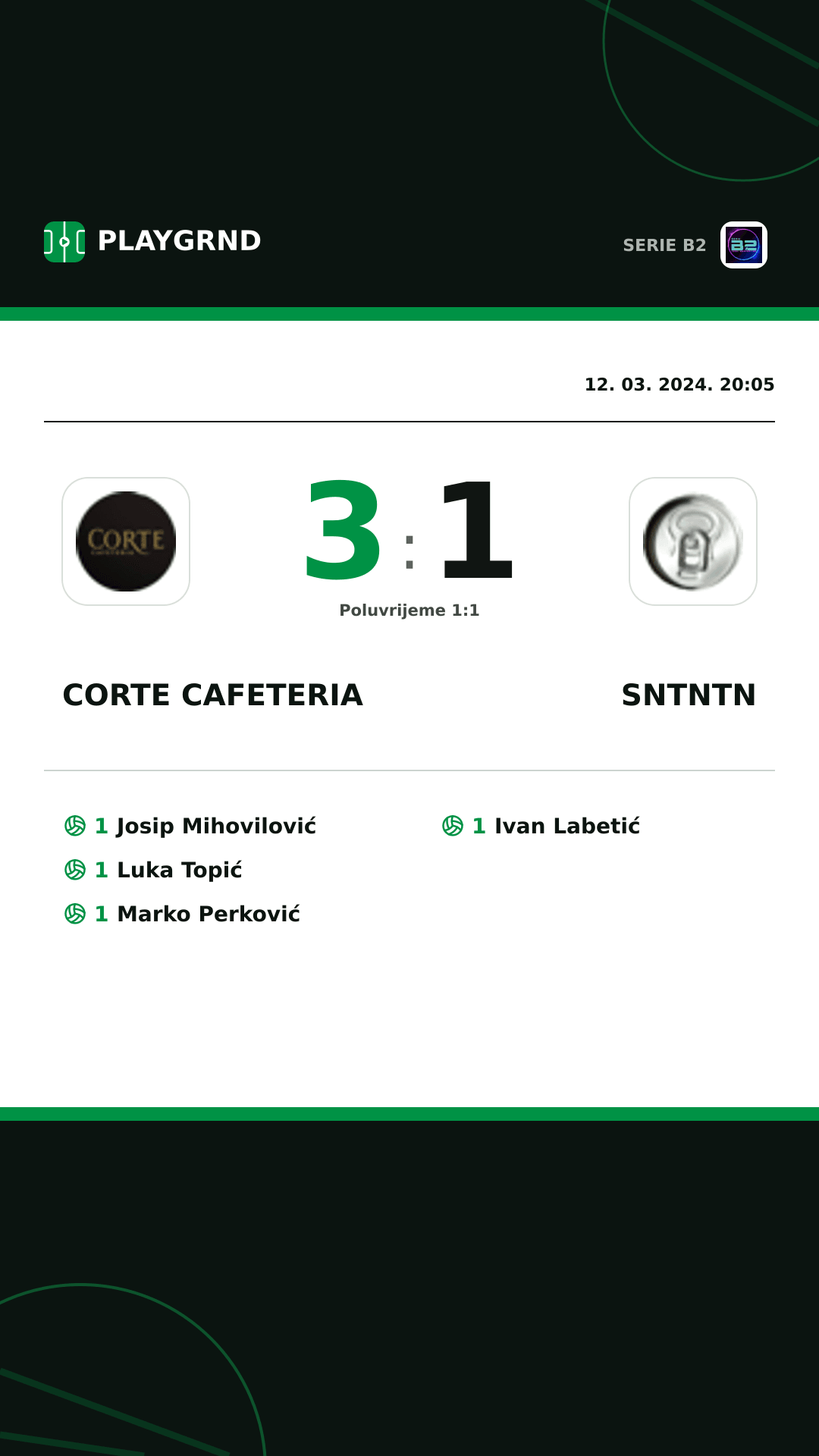 Instagram slika: Corte Cafeteria 3:1 Sntntn