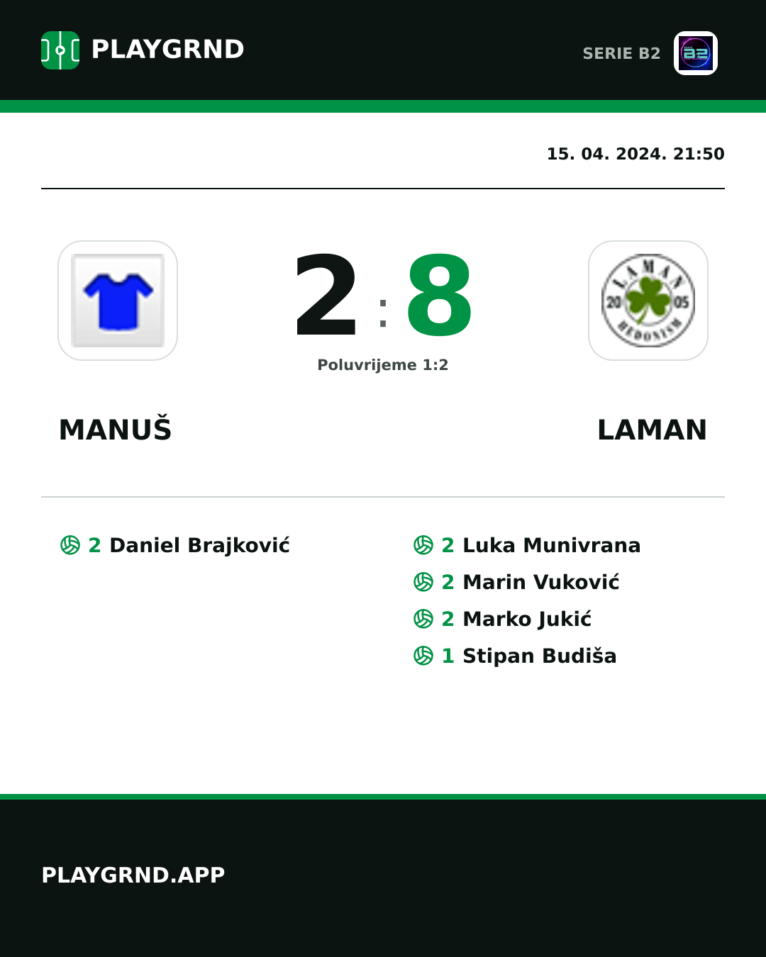 Instagram slika: Manuš 2:8 Laman