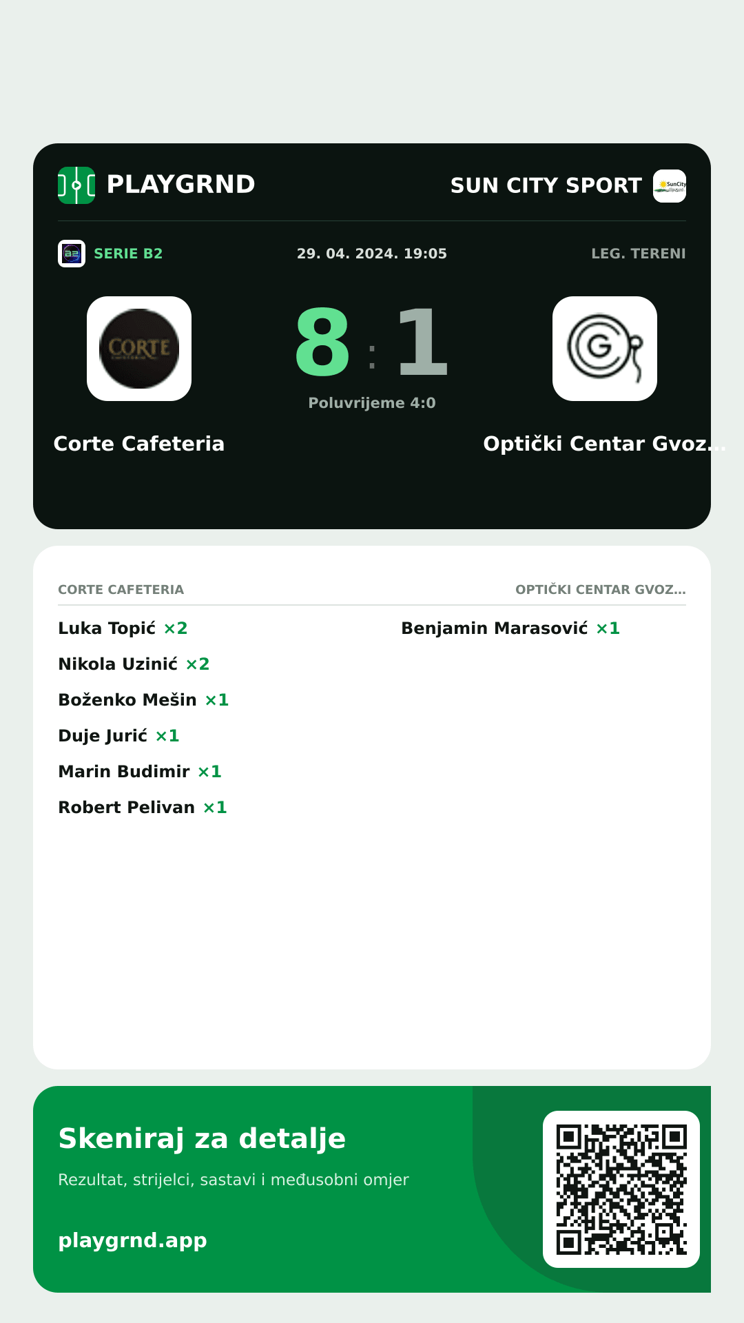 Story slika: Corte Cafeteria 8:1 Optički Centar Gvozdanović