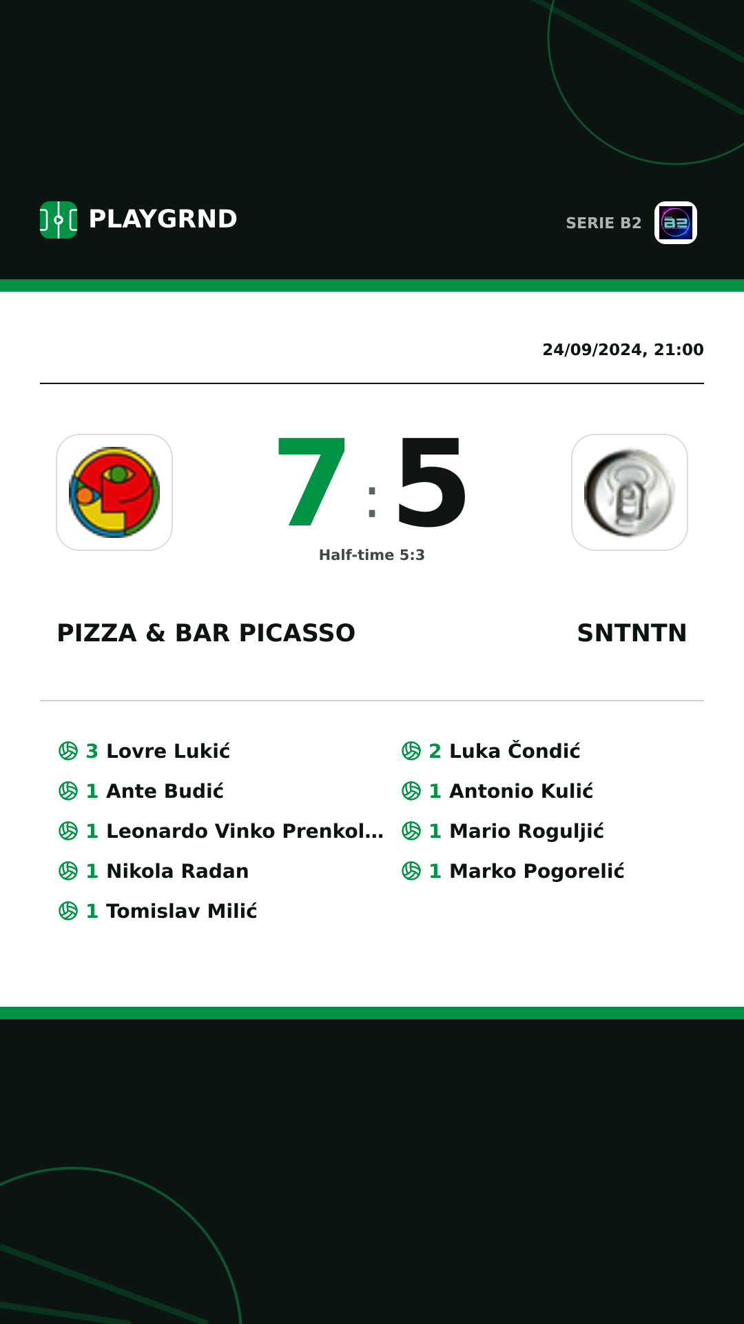 Instagram artwork: Pizza & Bar Picasso 7:5 Sntntn
