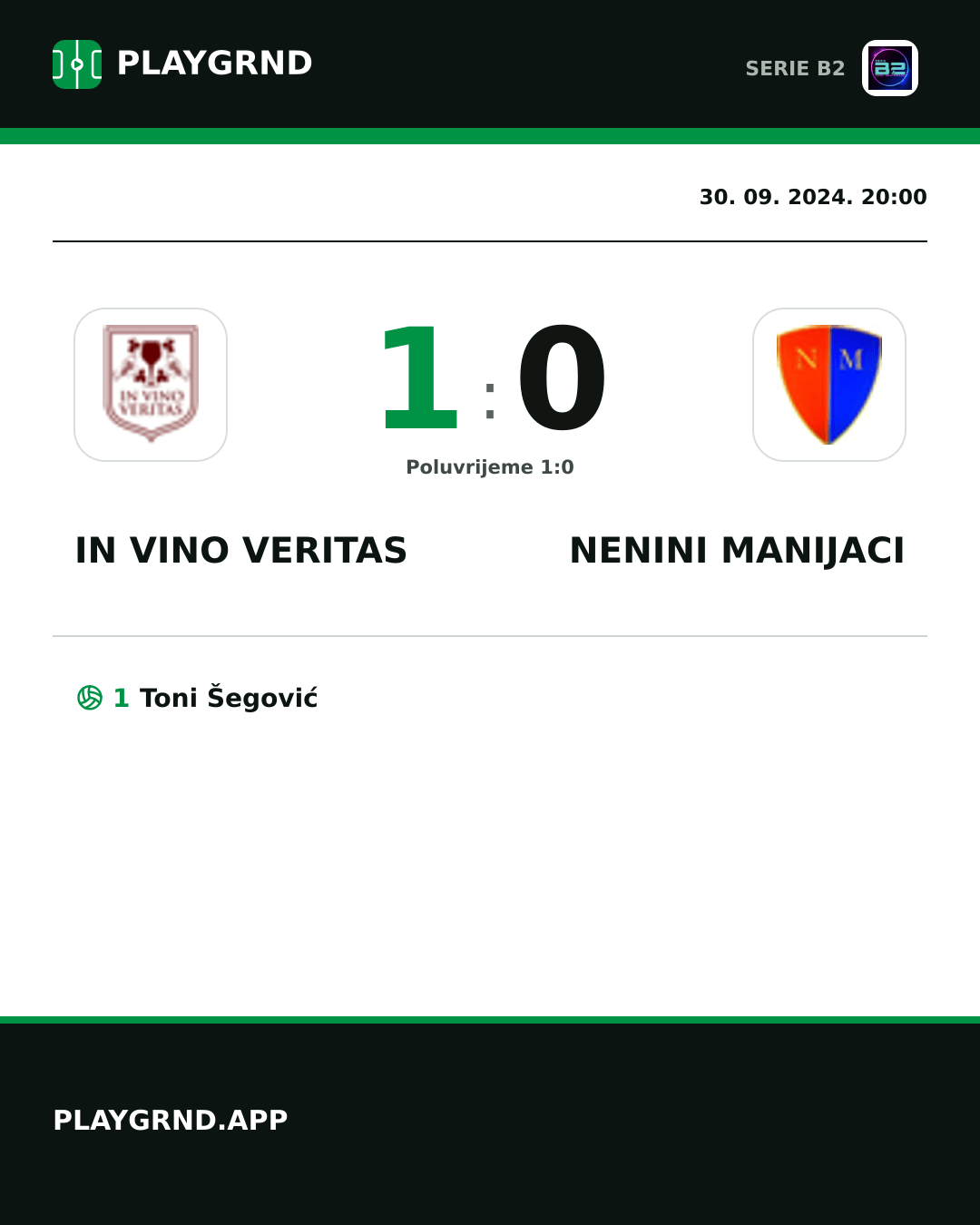 Instagram slika: IN Vino Veritas 1:0 Nenini Manijaci