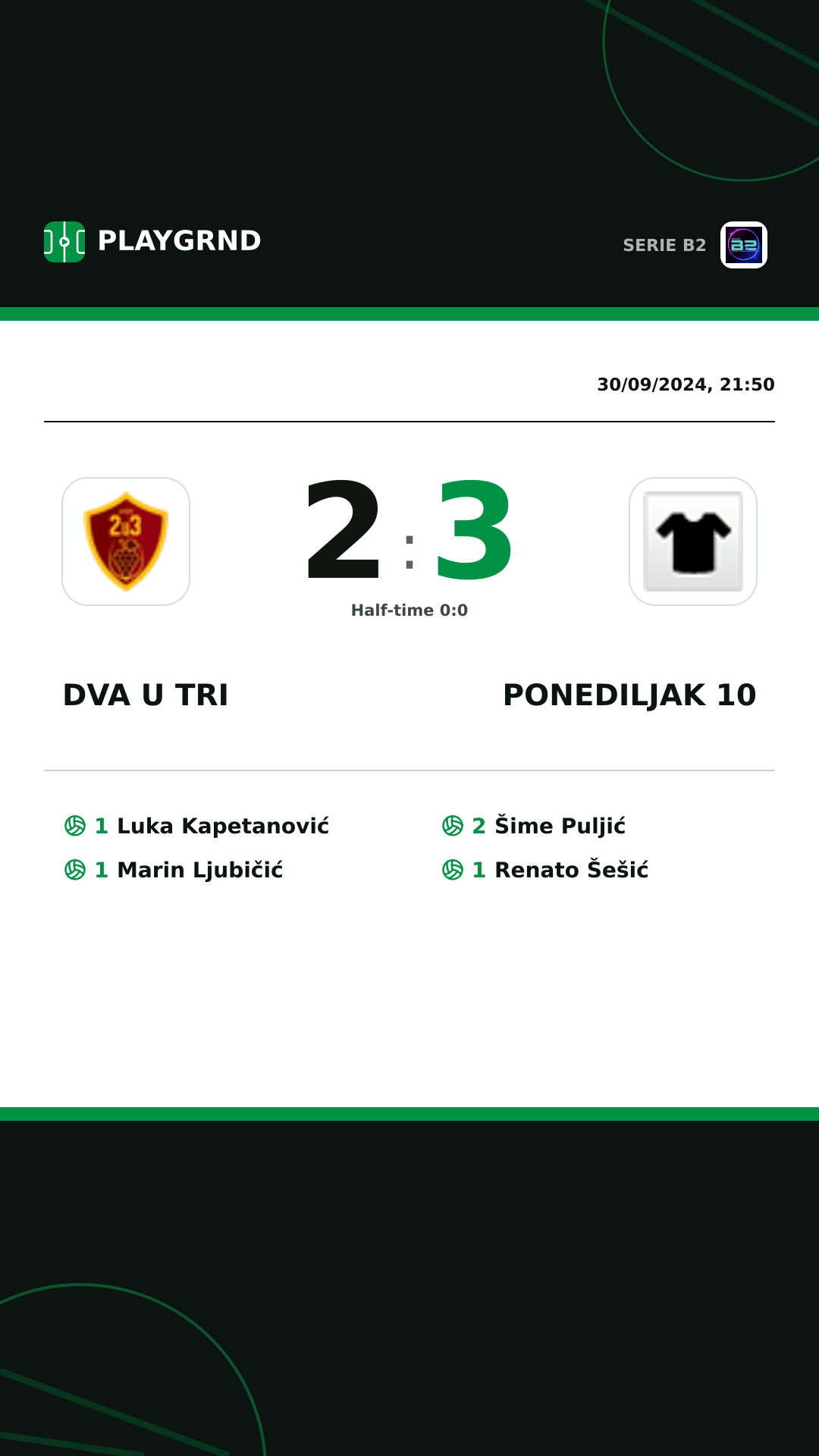 Instagram artwork: Dva U Tri 2:3 Ponediljak 10