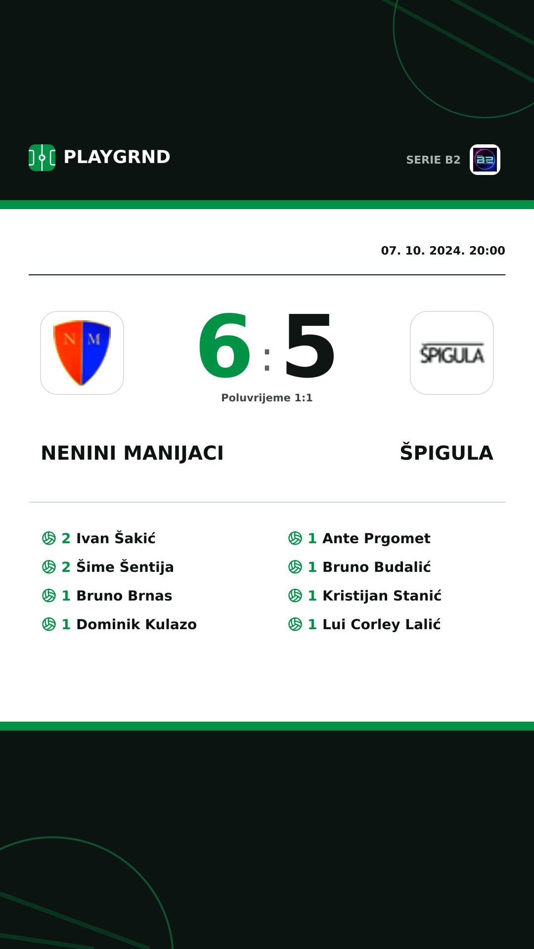 Instagram slika: Nenini Manijaci 6:5 Špigula