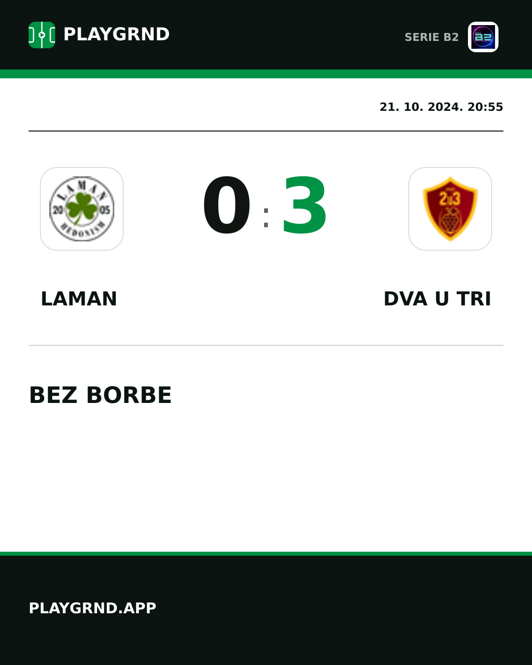 Instagram slika: Laman 0:3 Dva U Tri