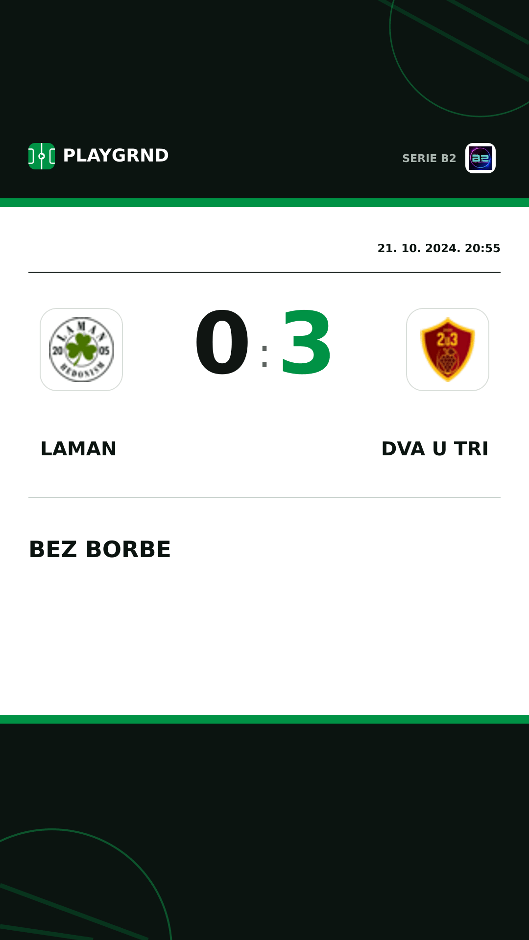 Instagram slika: Laman 0:3 Dva U Tri