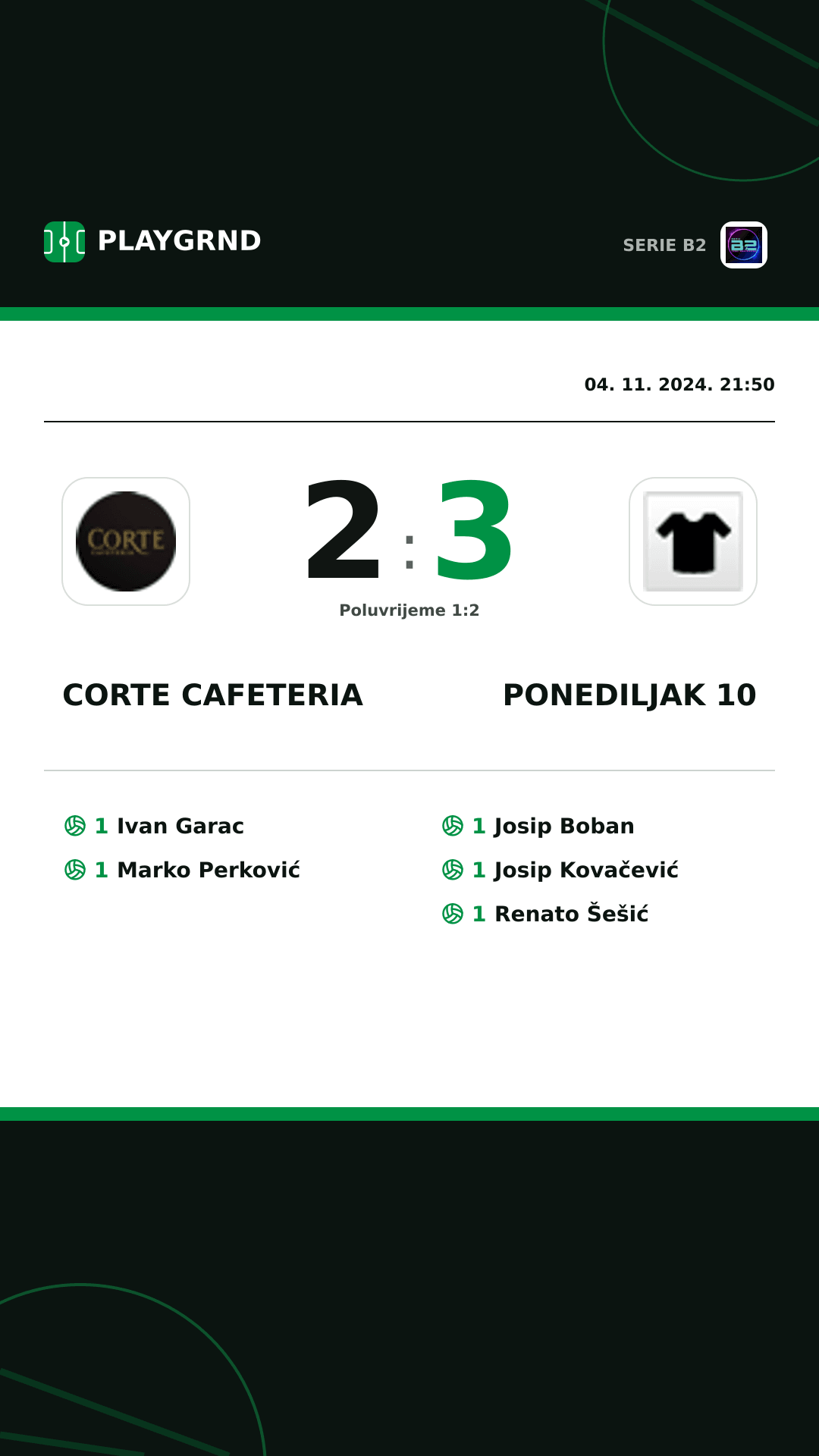 Instagram slika: Corte Cafeteria 2:3 Ponediljak 10