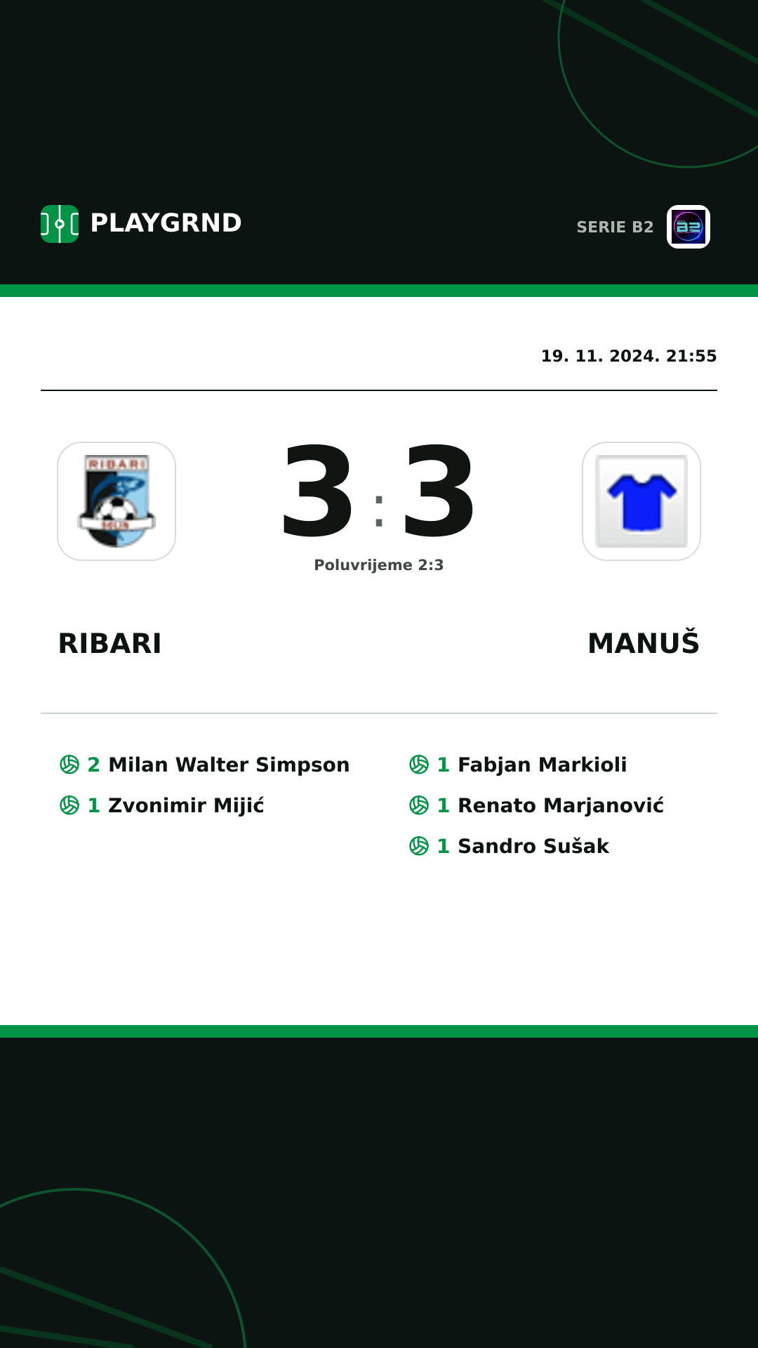 Instagram slika: Ribari 3:3 Manuš