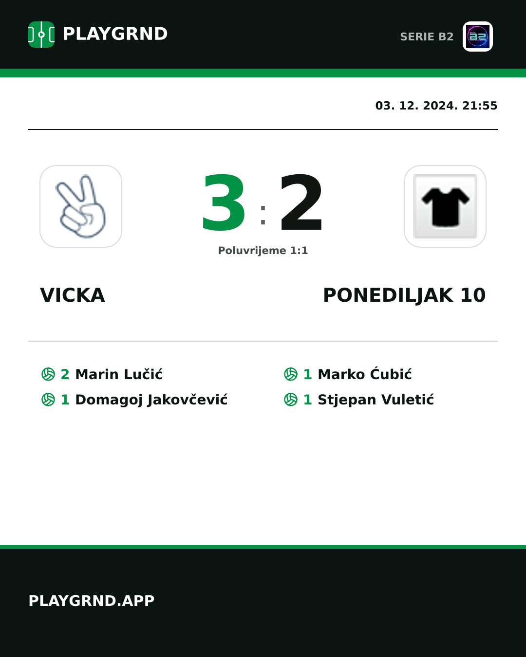 Instagram slika: Vicka 3:2 Ponediljak 10