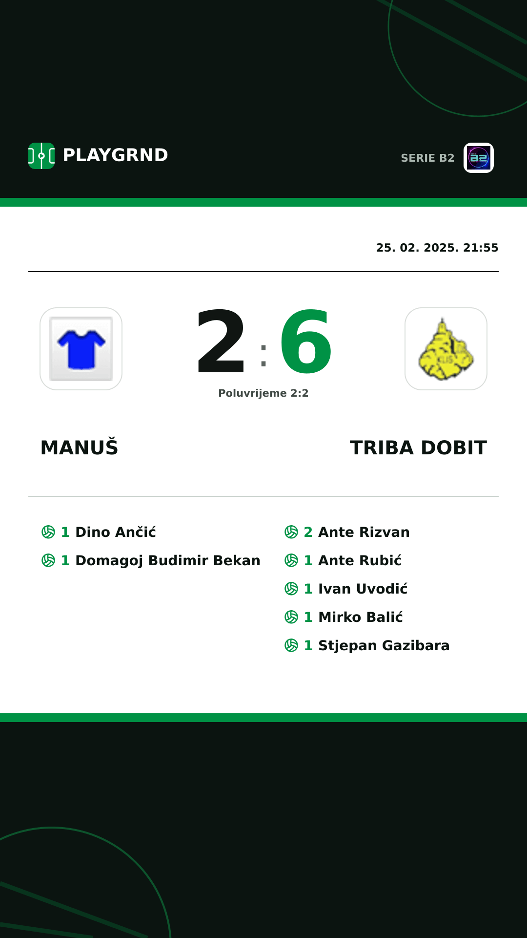 Instagram slika: Manuš 2:6 Triba Dobit