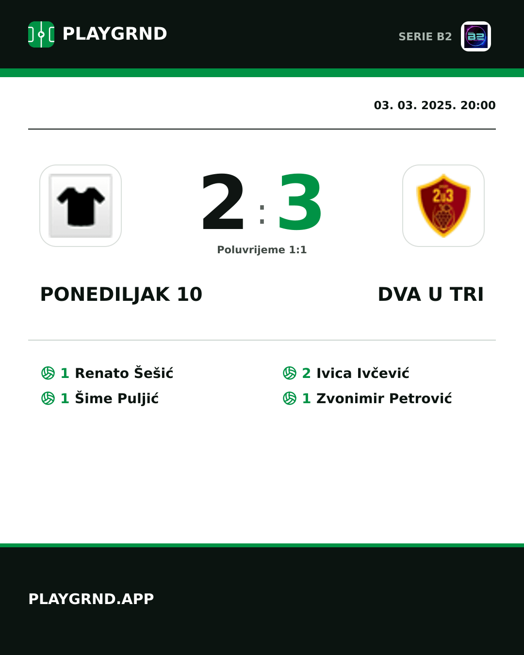 Instagram slika: Ponediljak 10 2:3 Dva U Tri