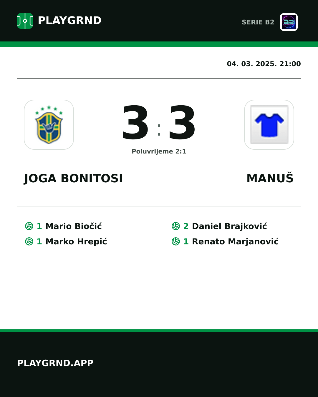 Instagram slika: Joga Bonitosi 3:3 Manuš