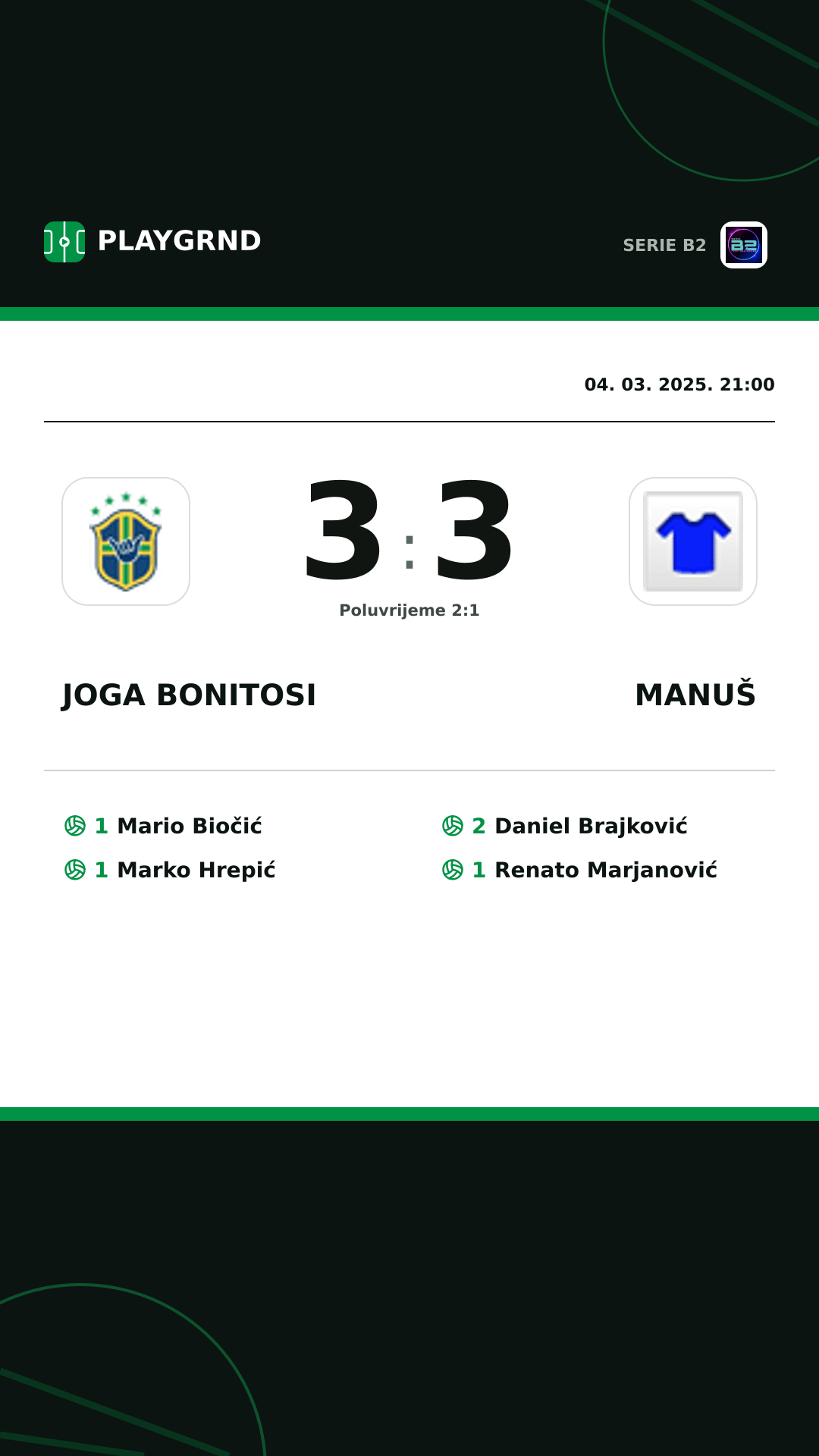 Instagram slika: Joga Bonitosi 3:3 Manuš