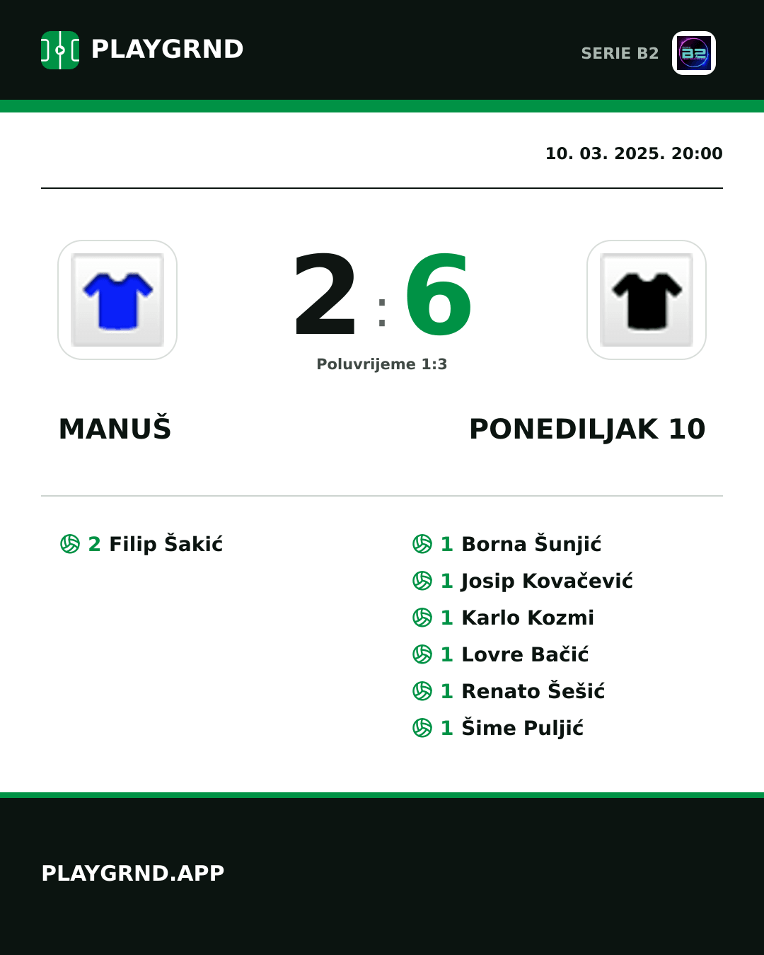 Instagram slika: Manuš 2:6 Ponediljak 10