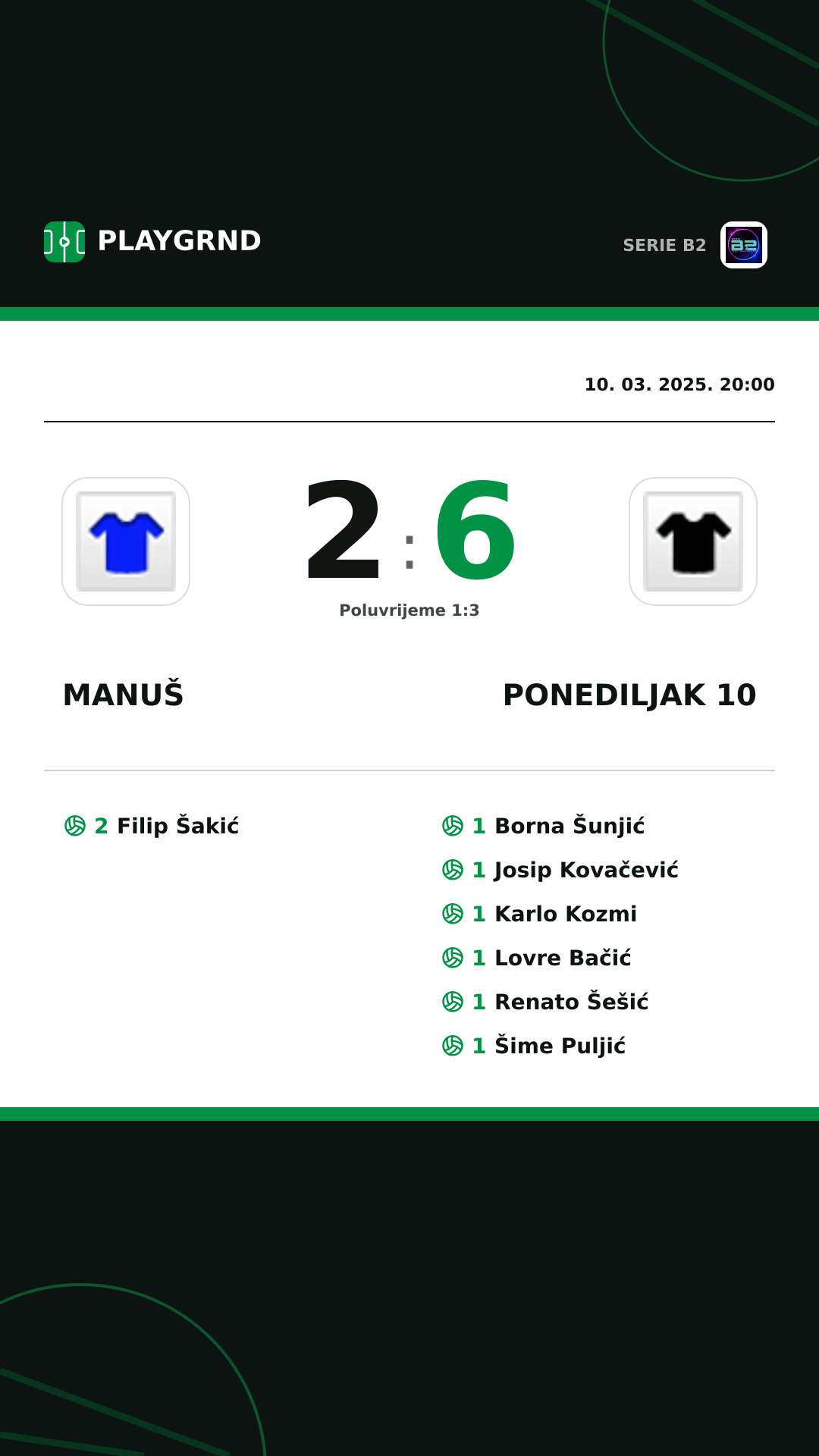 Instagram slika: Manuš 2:6 Ponediljak 10