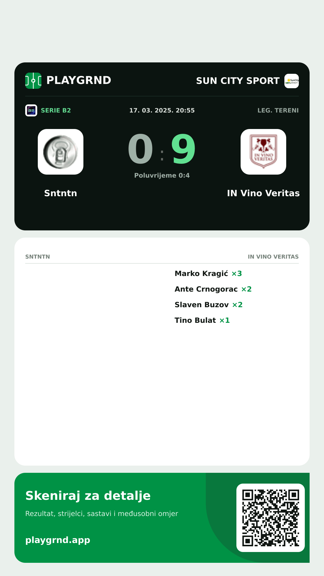 Story slika: Sntntn 0:9 IN Vino Veritas