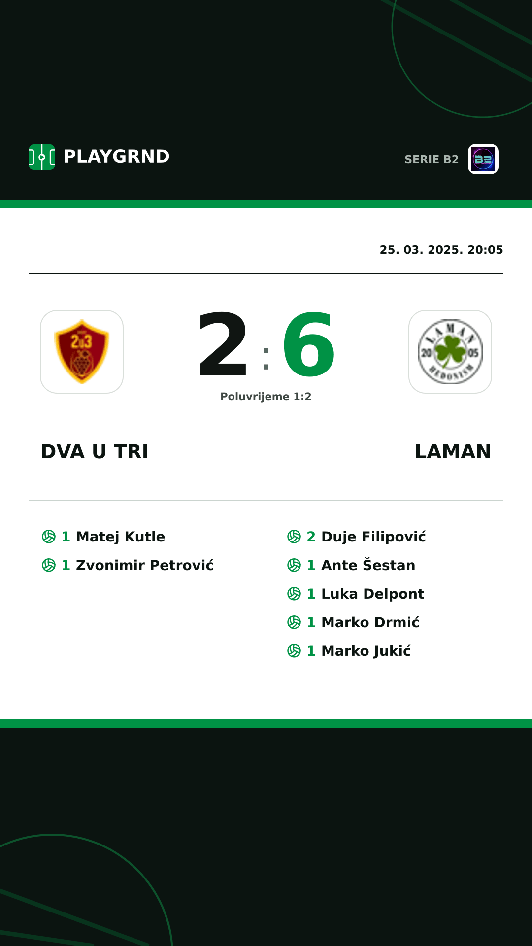 Instagram slika: Dva U Tri 2:6 Laman